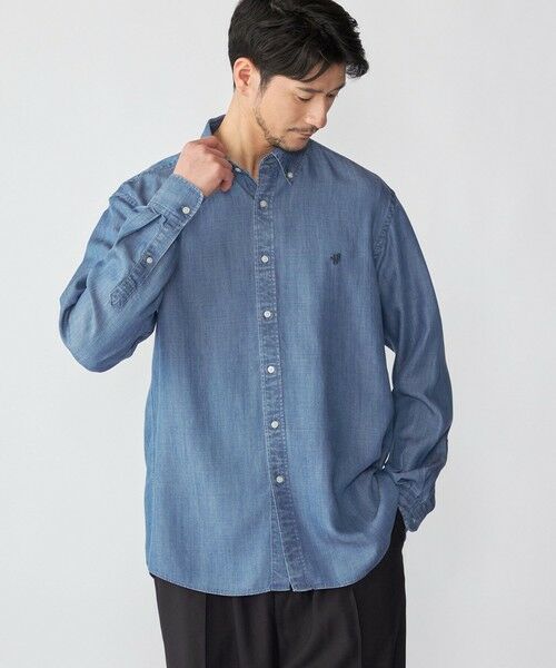 SHIPS / シップス シャツ・ブラウス | 【WEB限定】SHIPS:〈手洗い可能〉リヨセル エア ボタンダウン デニムライク シャツ | 詳細11