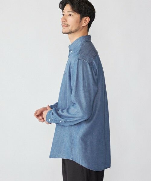 SHIPS / シップス シャツ・ブラウス | 【WEB限定】SHIPS:〈手洗い可能〉リヨセル エア ボタンダウン デニムライク シャツ | 詳細12