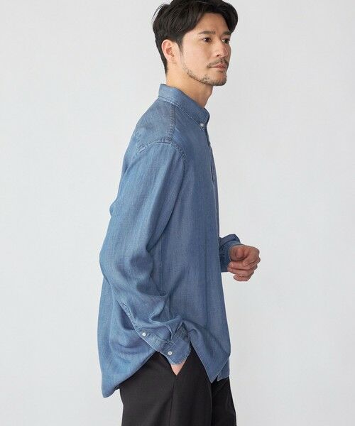 SHIPS / シップス シャツ・ブラウス | 【WEB限定】SHIPS:〈手洗い可能〉リヨセル エア ボタンダウン デニムライク シャツ | 詳細14