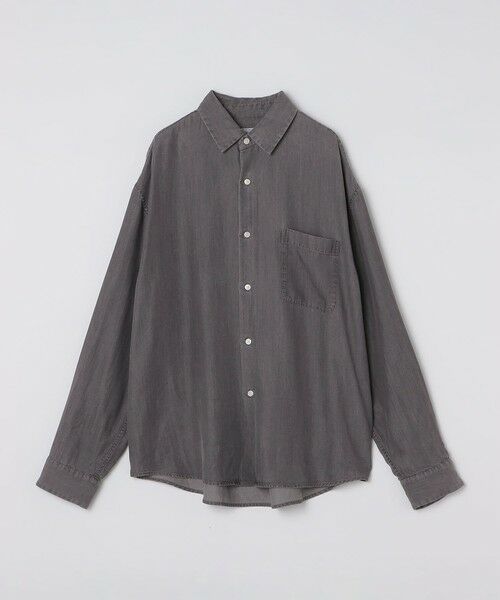 SHIPS / シップス シャツ・ブラウス | City Ambient Products: レギュラー ドレープ デニム ロング スリーブ シャツ（グレー）