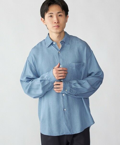 SHIPS / シップス シャツ・ブラウス | City Ambient Products: レギュラー ドレープ デニム ロング スリーブ シャツ | 詳細17