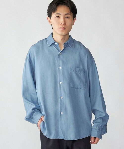 SHIPS / シップス シャツ・ブラウス | City Ambient Products: レギュラー ドレープ デニム ロング スリーブ シャツ | 詳細18