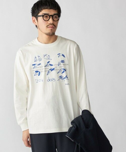 SHIPS / シップス Tシャツ | 【WEB限定/SHIPS別注】CONVENIENCEYOUNG: DOG LS T（ブルー）