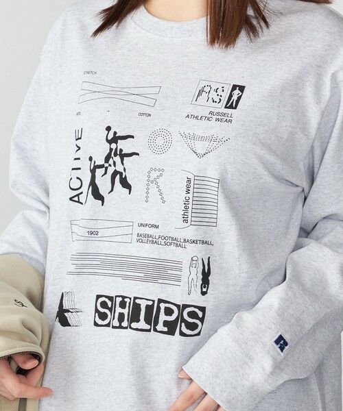SHIPS / シップス Tシャツ | 【WEB限定/SHIPS/RUSSELL ATHLETIC別注】 CONVENIENCEYOUNG: LS TEE | 詳細4