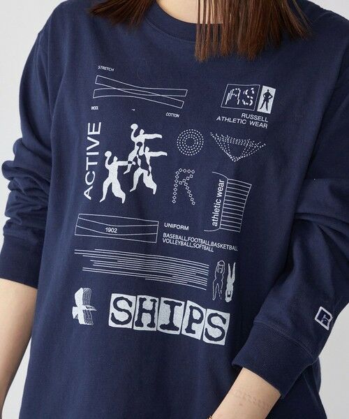 SHIPS / シップス Tシャツ | 【WEB限定/SHIPS/RUSSELL ATHLETIC別注】 CONVENIENCEYOUNG: LS TEE | 詳細16