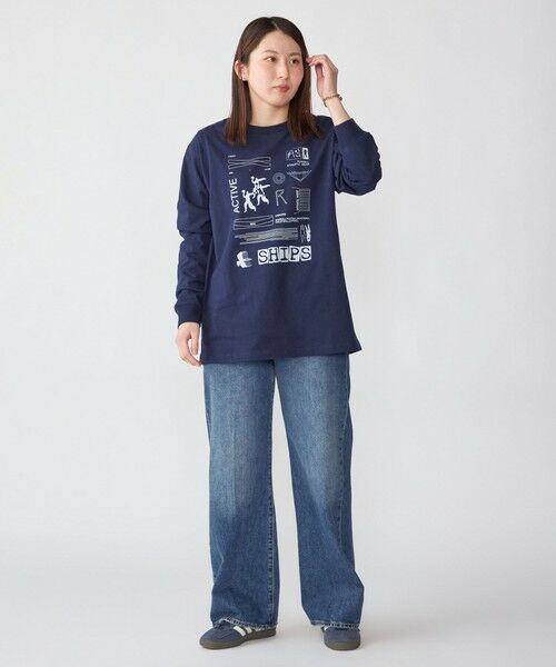 SHIPS / シップス Tシャツ | 【WEB限定/SHIPS/RUSSELL ATHLETIC別注】 CONVENIENCEYOUNG: LS TEE | 詳細11