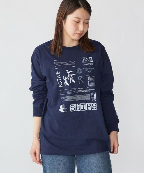 SHIPS / シップス Tシャツ | 【WEB限定/SHIPS/RUSSELL ATHLETIC別注】 CONVENIENCEYOUNG: LS TEE | 詳細15