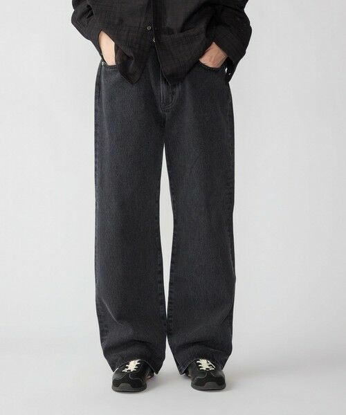 SHIPS / シップス デニムパンツ | City Ambient Products: ワイド ストレート デニム（ブラック）