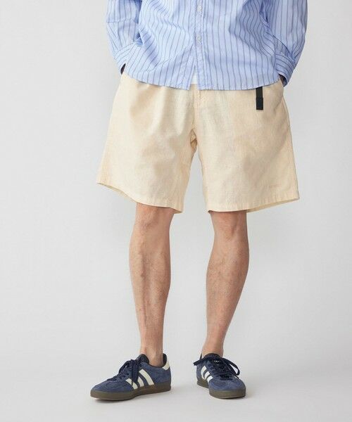 SHIPS / シップス ショート・ハーフ・半端丈パンツ | 【SHIPS別注】Gramicci: コットンリネン ショーツ（オフホワイト）