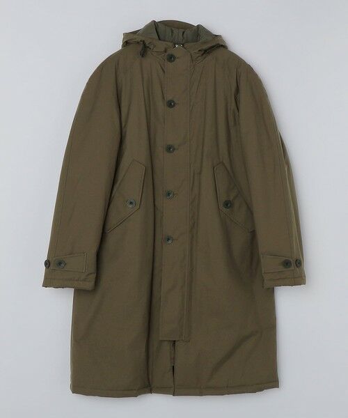 SHIPS / シップス ミリタリージャケット・コート | CARRARO: コットン/ポリエステル モッズコート（オリーブ）