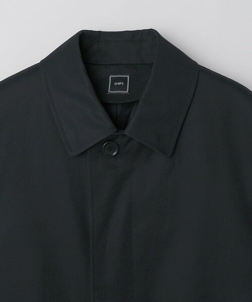 SHIPS / シップス ステンカラーコート | SHIPS: VENTILE(R) コットン ネイビー ステンカラー コート | 詳細6
