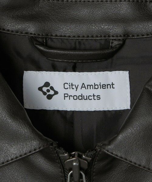 SHIPS / シップス レザーブルゾン・ジャケット | City Ambient Products: 合成皮革 ジップ ブルゾン | 詳細13