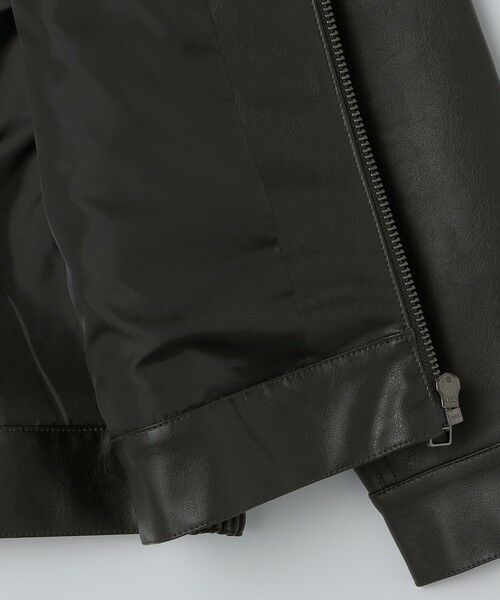 SHIPS / シップス レザーブルゾン・ジャケット | City Ambient Products: 合成皮革 ジップ ブルゾン | 詳細4