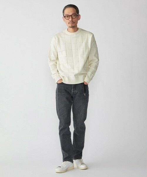 SHIPS / シップス ニット・セーター | SHIPS:〈手洗い可能〉アモッサ ブロックリンクス ロングスリーブ | 詳細1