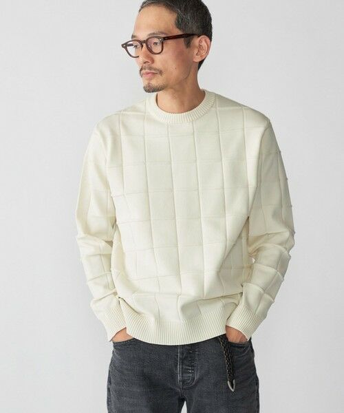 SHIPS / シップス ニット・セーター | SHIPS:〈手洗い可能〉アモッサ ブロックリンクス ロングスリーブ | 詳細2