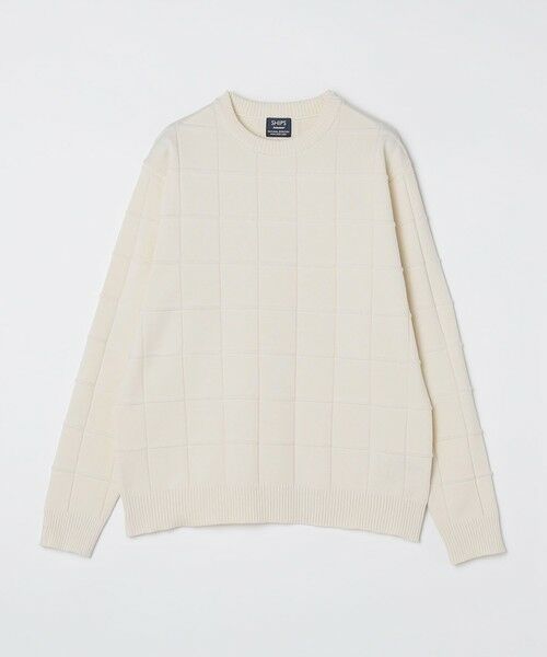 SHIPS / シップス ニット・セーター | SHIPS:〈手洗い可能〉アモッサ ブロックリンクス ロングスリーブ | 詳細3