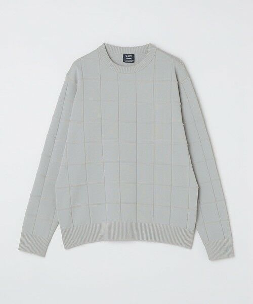 SHIPS / シップス ニット・セーター | SHIPS:〈手洗い可能〉アモッサ ブロックリンクス ロングスリーブ | 詳細12