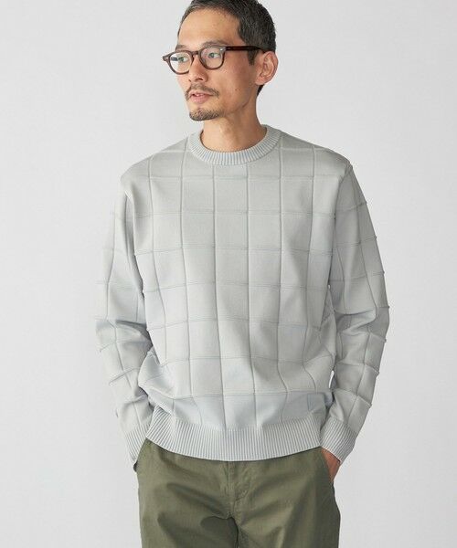 SHIPS / シップス ニット・セーター | SHIPS:〈手洗い可能〉アモッサ ブロックリンクス ロングスリーブ | 詳細8