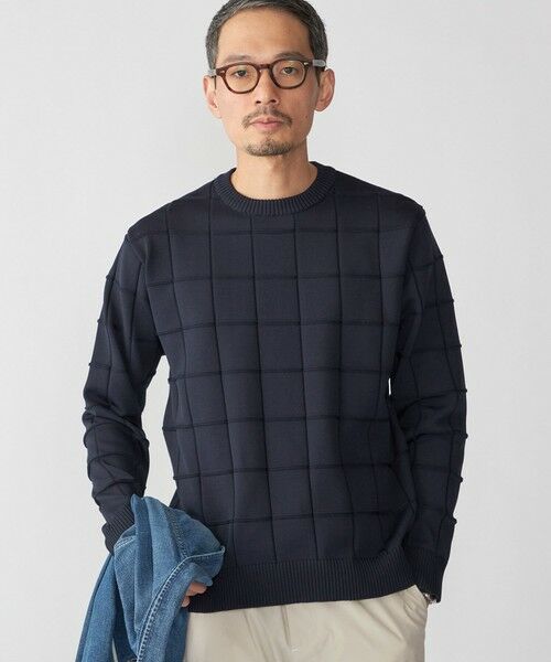 SHIPS / シップス ニット・セーター | SHIPS:〈手洗い可能〉アモッサ ブロックリンクス ロングスリーブ | 詳細15