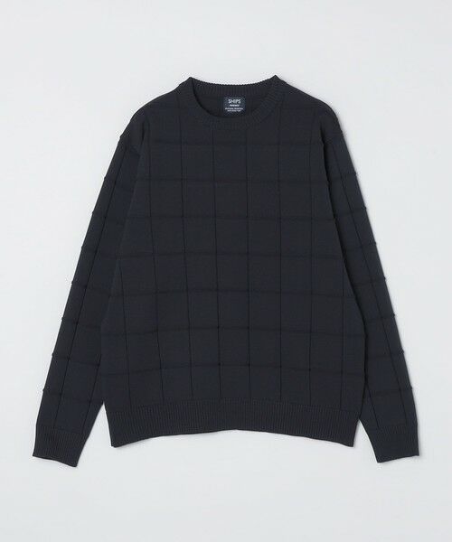 SHIPS / シップス ニット・セーター | SHIPS:〈手洗い可能〉アモッサ ブロックリンクス ロングスリーブ | 詳細16