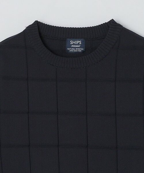SHIPS / シップス ニット・セーター | SHIPS:〈手洗い可能〉アモッサ ブロックリンクス ロングスリーブ | 詳細18