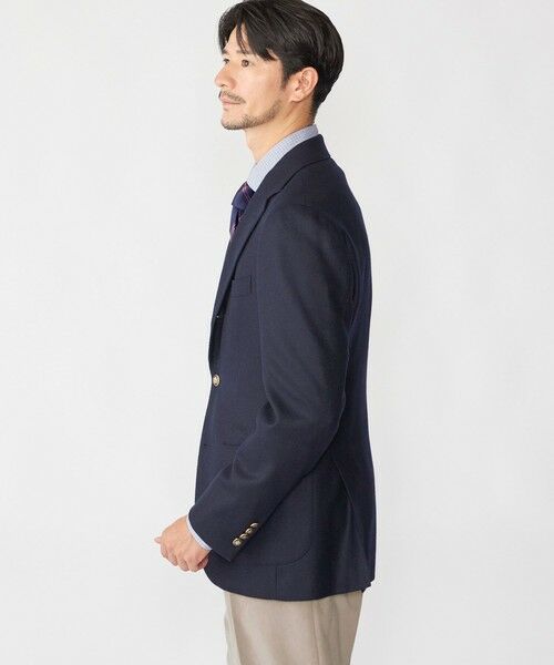 SHIPS / シップス テーラードジャケット | SHIPS: Dipray メタルボタン ホップサック ジャケット | 詳細1