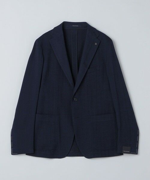 SHIPS / シップス テーラードジャケット | TAGLIATORE: ウール レーヨン ヘリンボーン ジャケット（ネイビー）