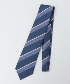 SHIPS / シップス ネクタイ | Errico Formicola: メランジ ヘアライン ストライプ ネクタイ