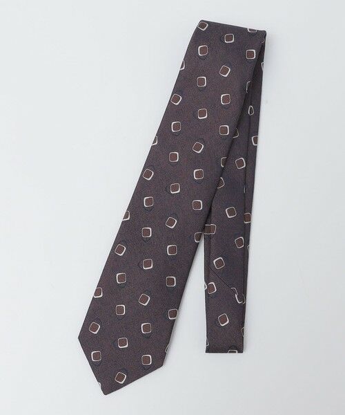 SHIPS / シップス ネクタイ | Errico Formicola: メランジ スナゴ コモン ネクタイ（ブラウン）
