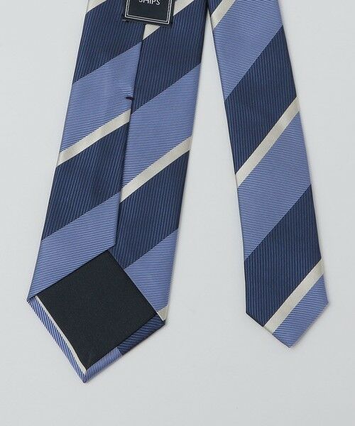 SHIPS / シップス ネクタイ | SHIPS: シルク レップ ワイド ストライプ ネクタイ | 詳細1