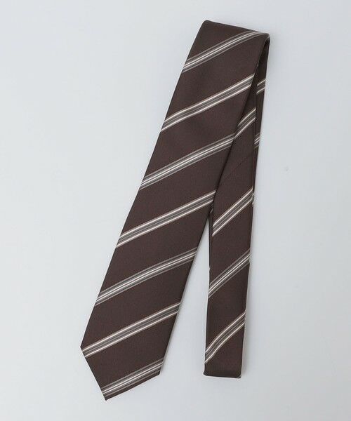 SHIPS / シップス ネクタイ | SHIPS: シルク レップ レジメンタル ネクタイ（ブラウン）