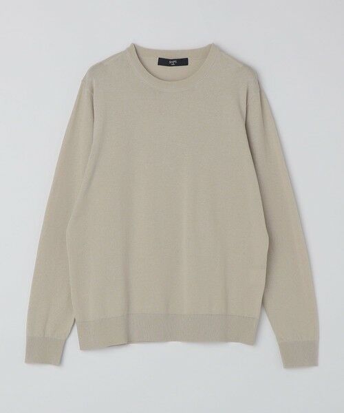 SHIPS / シップス ニット・セーター | SHIPS Colors:〈洗濯機可能〉14ゲージ 天竺 クルーネック ニット（ライトグレー）