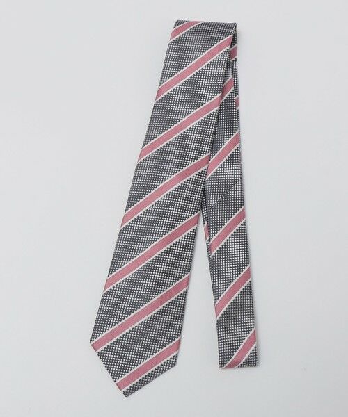 SHIPS / シップス ネクタイ | SHIPS Colors:シルク リネン ネクタイ（シルバーグレー）