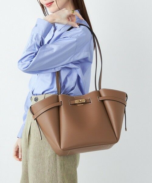 SHIPS / シップス トートバッグ | 《予約》SHIPS Colors:ベルト デザイン トートバッグ◆（ブラウン）
