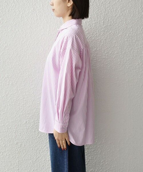 SHIPS / シップス シャツ・ブラウス | SHIPS Colors:〈手洗い可能〉ストライプ オーバー シャツ 2 | 詳細4