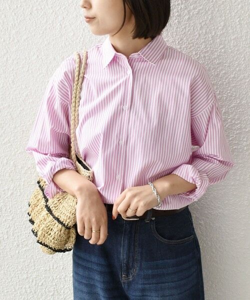SHIPS / シップス シャツ・ブラウス | SHIPS Colors:〈手洗い可能〉ストライプ オーバー シャツ 2 | 詳細9