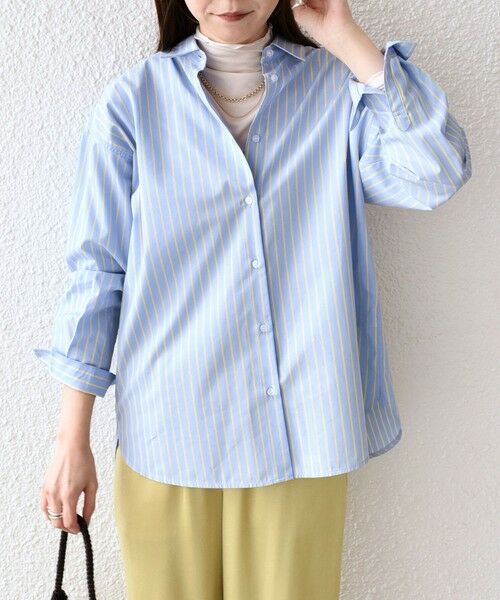 SHIPS / シップス シャツ・ブラウス | SHIPS Colors:〈手洗い可能〉ストライプ オーバー シャツ 2 | 詳細20