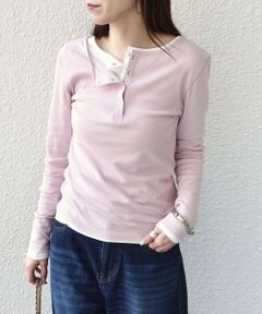 SHIPS / シップス Tシャツ | 《予約》SHIPS Colors:〈手洗い可能〉シアー ドライタッチ ヘンリーネック TEE◆