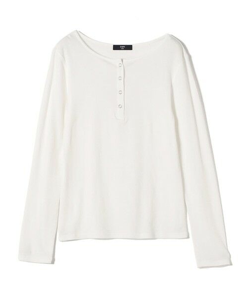 SHIPS / シップス Tシャツ | 《予約》SHIPS Colors:〈手洗い可能〉シアー ドライタッチ ヘンリーネック TEE◆ | 詳細1