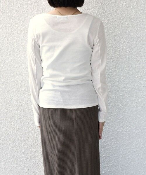 SHIPS / シップス Tシャツ | 《予約》SHIPS Colors:〈手洗い可能〉シアー ドライタッチ ヘンリーネック TEE◆ | 詳細5