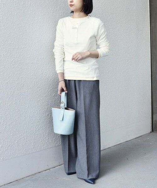 SHIPS / シップス Tシャツ | SHIPS Colors:〈手洗い可能〉シアー ドライタッチ ヘンリーネック TEE◇ | 詳細18