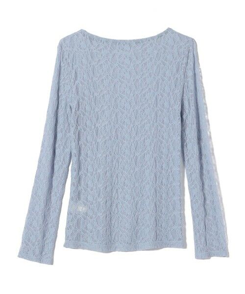 SHIPS / シップス Tシャツ | 《予約》SHIPS Colors:〈手洗い可能〉ストレッチ レース ボートネック トップス◆ | 詳細16