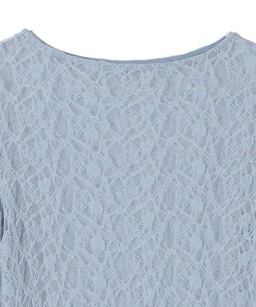 SHIPS / シップス Tシャツ | 《予約》SHIPS Colors:〈手洗い可能〉ストレッチ レース ボートネック トップス◆ | 詳細17