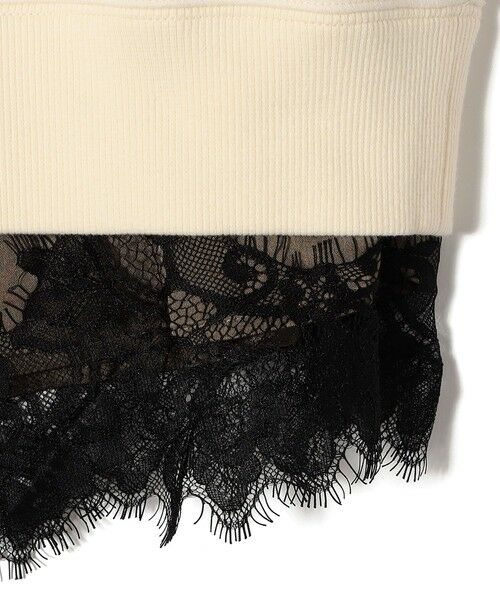 SHIPS / シップス スウェット | 《予約》SHIPS Colors:〈手洗い可能〉レース レイヤード 裏毛 トップス◆ | 詳細2