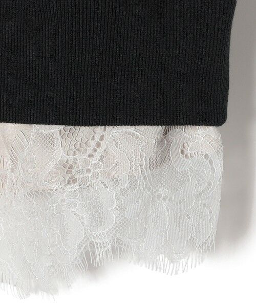 SHIPS / シップス スウェット | 《予約》SHIPS Colors:〈手洗い可能〉レース レイヤード 裏毛 トップス◆ | 詳細26