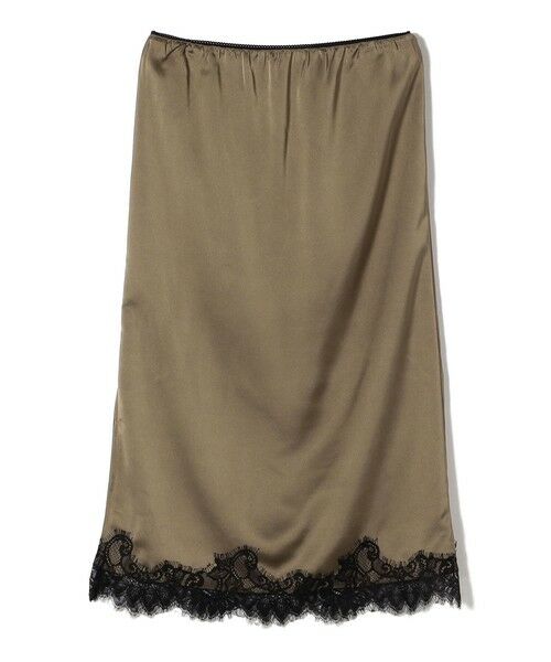 SHIPS / シップス ロング・マキシ丈スカート | 《予約》SHIPS Colors:〈手洗い可能〉サテン レース スカート◆ | 詳細2