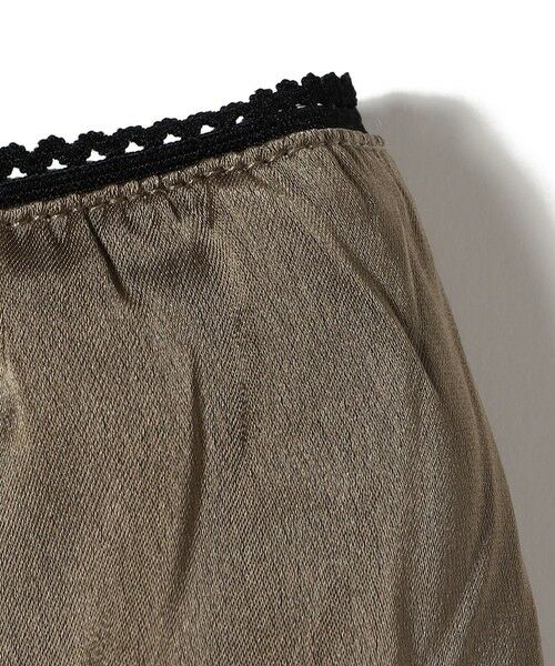 SHIPS / シップス ロング・マキシ丈スカート | 《予約》SHIPS Colors:〈手洗い可能〉サテン レース スカート◆ | 詳細7