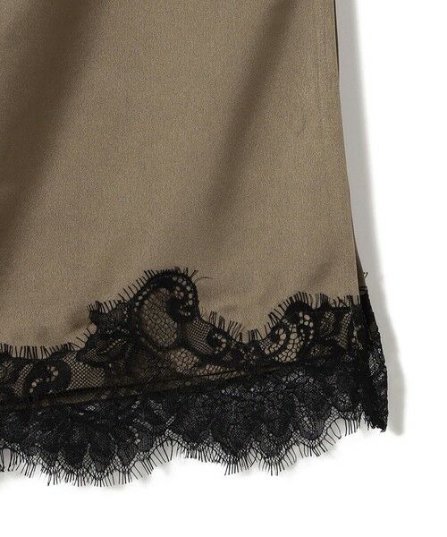 SHIPS / シップス ロング・マキシ丈スカート | 《予約》SHIPS Colors:〈手洗い可能〉サテン レース スカート◆ | 詳細8