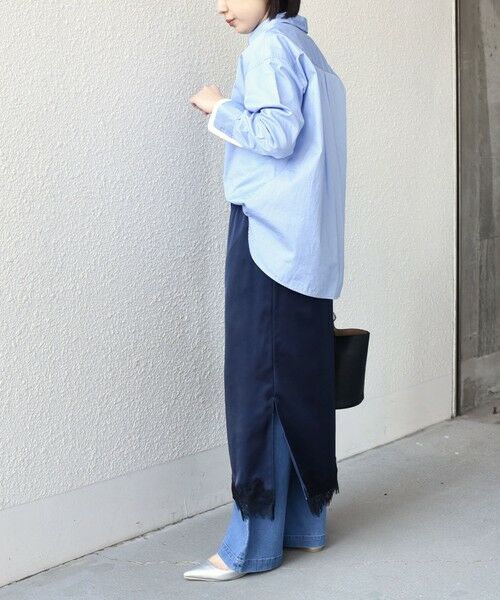 SHIPS / シップス ロング・マキシ丈スカート | 《予約》SHIPS Colors:〈手洗い可能〉サテン レース スカート◆ | 詳細28