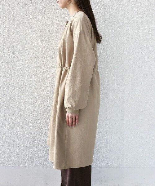 SHIPS / シップス その他アウター | 《予約》SHIPS Colors:〈手洗い可能〉ツイル ノーカラー タック コート◆ | 詳細14